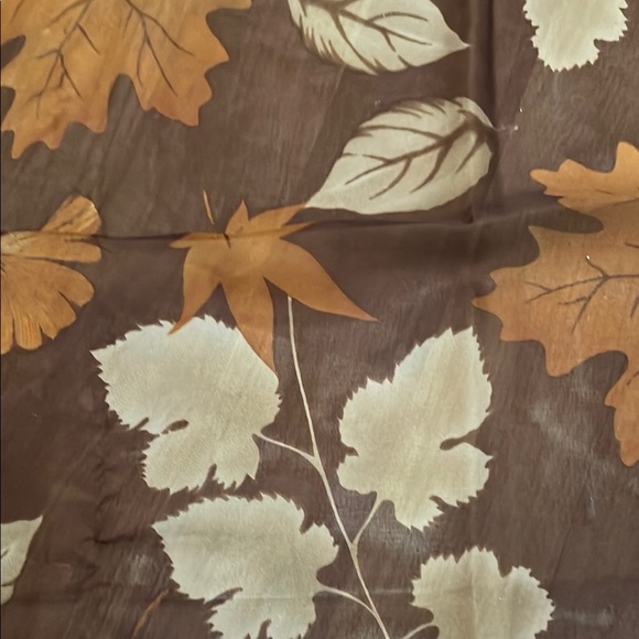Autumn Leaf Print Scarf - Picture 3 of 4